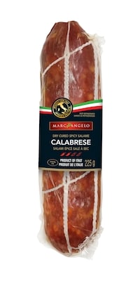 Marc Angelo Salami épicé salé à sec Calabrese 225 g, 4,66 $/100g