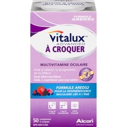 Vitalux Advance à mâcher 50 ea, 0,44 $/1ch