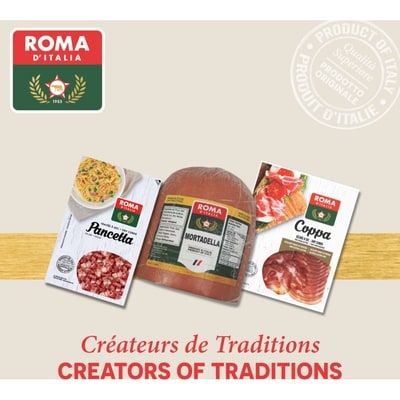 Roma d'Italia Pancetta douce cubée