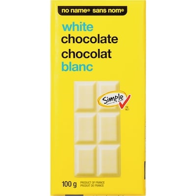 No Name White Chocolate Bar 100 g, $2.69/100g