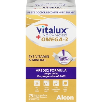 Vitalux Advanced Adv+Omega 3 Caps 75 75 ea, $0.41/1ea