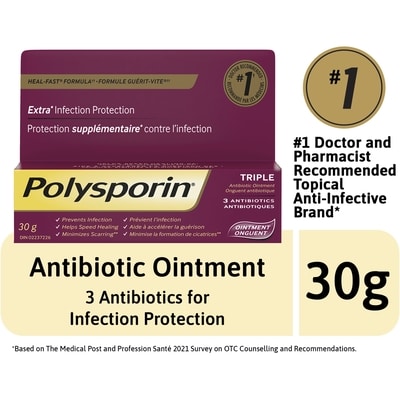 Polysporin Triple Antibiotic Ointment 30 g, $49.97/100g