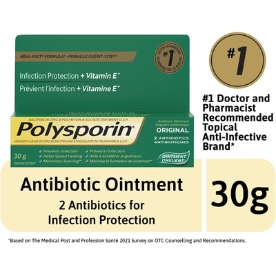 Polysporin Original Antibiotic Ointment 30 g, $43.30/100g