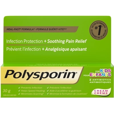 Polysporin Pour Enfants, Crème 30 g, 42,63 $/100g