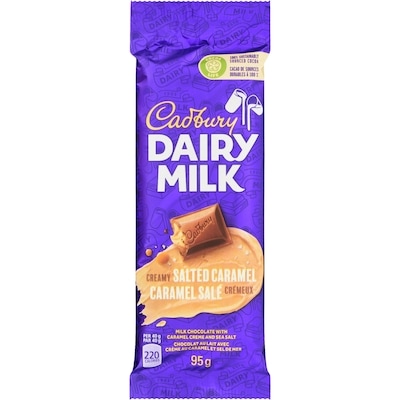 Cadbury Dairy Milk Salted Caramel Chocolate Bar 95 g, $4.73/100g