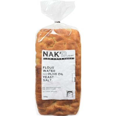 Manoucher NAK'D Olive Oil Thin Cut Loaf 12x700.0 g, $0.64/100g