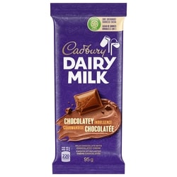 Cadbury Dairy Milk Gourmandise chocolatée, cacao 100% durable 95 g, 3,16 $/100g