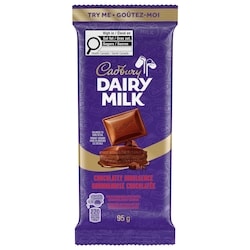 Cadbury Dairy Milk Gourmandise chocolatée, cacao 100% durable 95 g, 3,16 $/100g