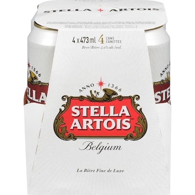 Stella Beer (ID required at pick-up) 4x473.0 ml, $0.74/100ml