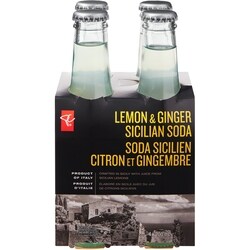 PC Black Label Lemon & Ginger Sicilian Soda - 4x200.0 ml