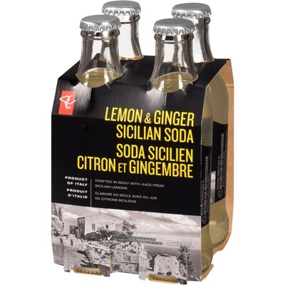 Soda sicilien citron et gingembre