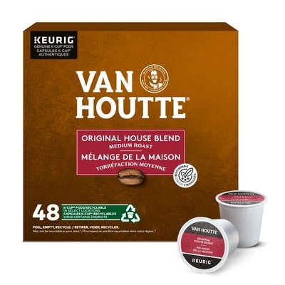 Van Houtte Original House Blend, Medium Roast, K-Cup Coffee Pods, 48 Count 48 ea, $0.75/1ea