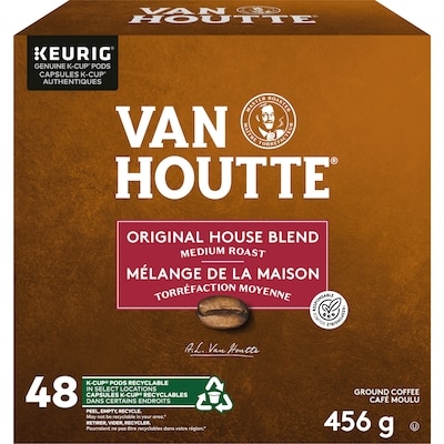 Van Houtte Capsules K-Cup de café Mélange de la maison, torréfaction moyenne, 48 unités 48 ea, 0,98 $/1ch
