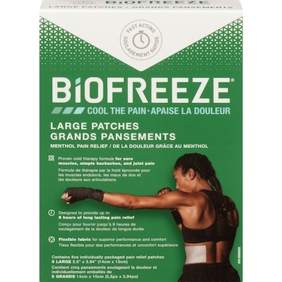 Biofreeze Patch 5 ea, $2.80/1ea