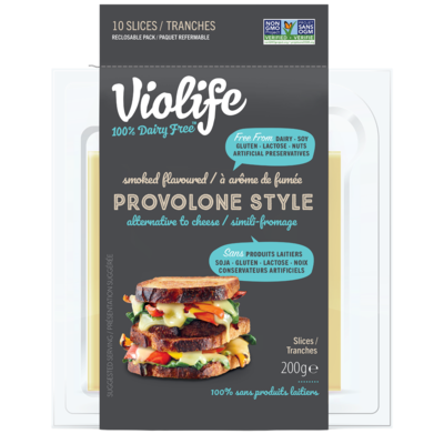 Violife Tranches de Provolone Fumé Sans Produits Laitiers 200 g, 3,15 $/100g