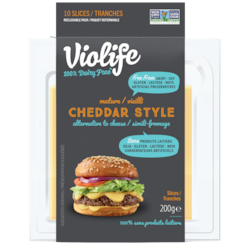 Violife Tranches de fromage Cheddar Vieilli sans produits laitiers 200 g, 3,15 $/100g