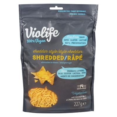 Violife Cheddar Style Shreds 227 g, $3.30/100g