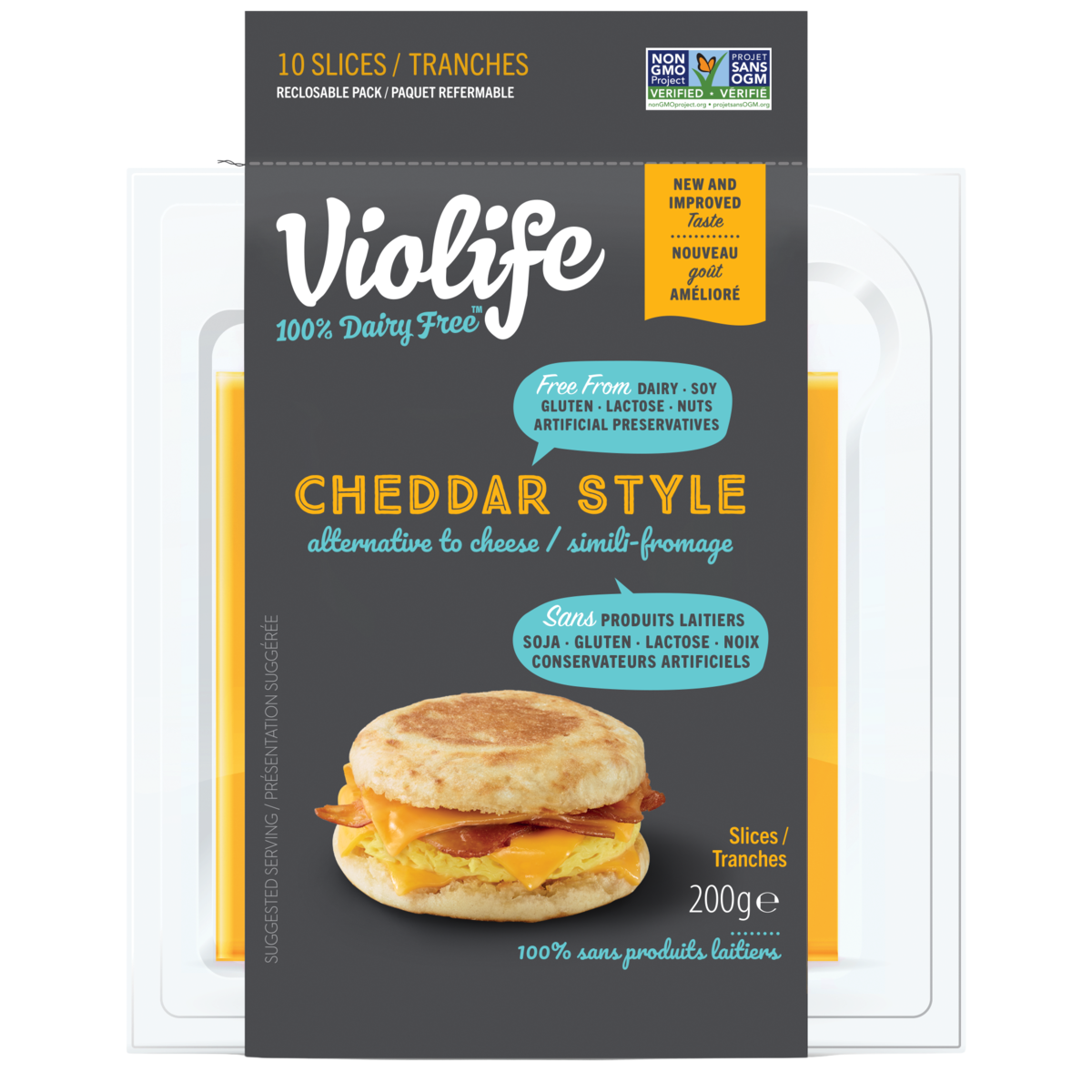 Violife Simili Fromage Style Cheddar 200 g, 2,75 $/100g