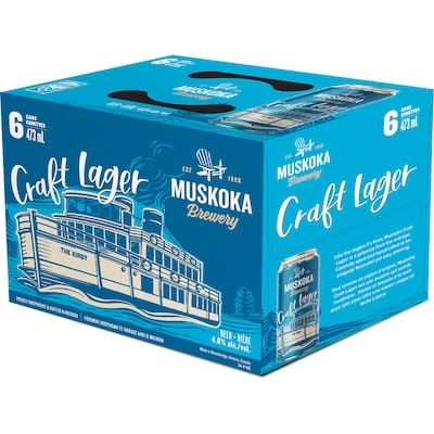 Muskoka Brewery Craft Lager (ID required at pick-up) 6x473.0 ml, $0.71/100ml
