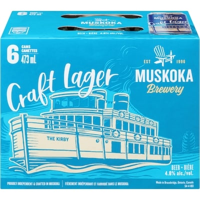 Muskoka Brewery Biere artisanale (Pièce d’identité requise au moment du ramassage) 6x473.0 ml, 0,71 $/100ml