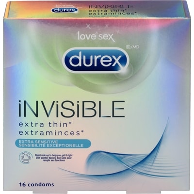 Durex Invisible Extra Thin Extra Sensitive 16 Condoms 16 ea, $1.62/1ea