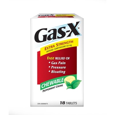 Gas-X Extrastrength Chewable Tablets For Gas Relief, Bloating, And Pressure, 18 Count 18 ea, $0.39/1ea