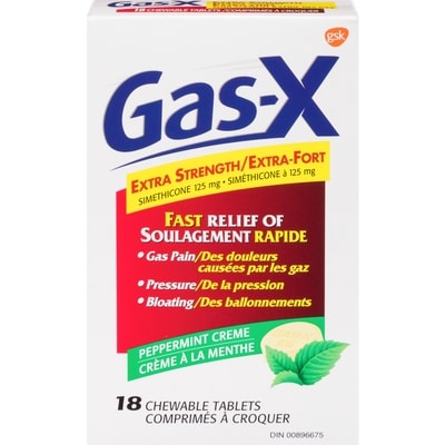 Gas-X Chewable Tablets 18 ea, $0.61/1ea