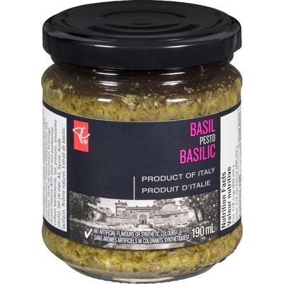 PC Black Label Basil Pesto 190 ml, $2.89/100ml