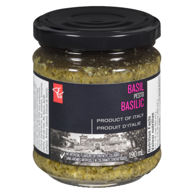 PC Collection noire Pesto au basilic 190 ml, 2,89 $/100ml