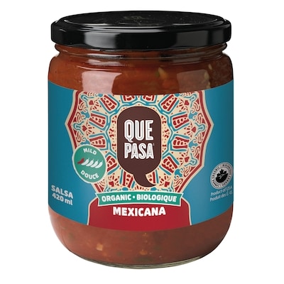 Que Pasa Salsa biologique douce 420 ml, 0,95 $/100ml