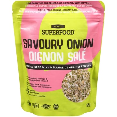 Planet Hemp Savoury Onion Super-Seeds 175 g, $5.14/100g