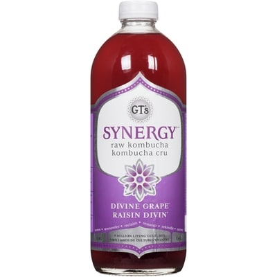 GT's Synergy Raw Kombucha Divine Grape 1.4 l, $0.79/100ml
