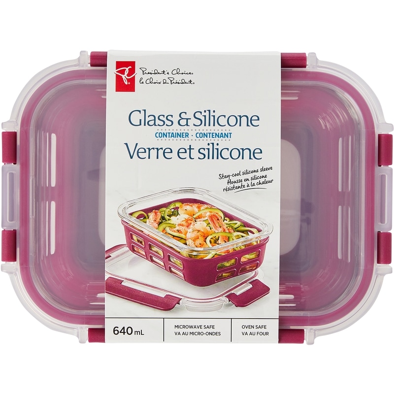Glass & Silicone Container - 640ml