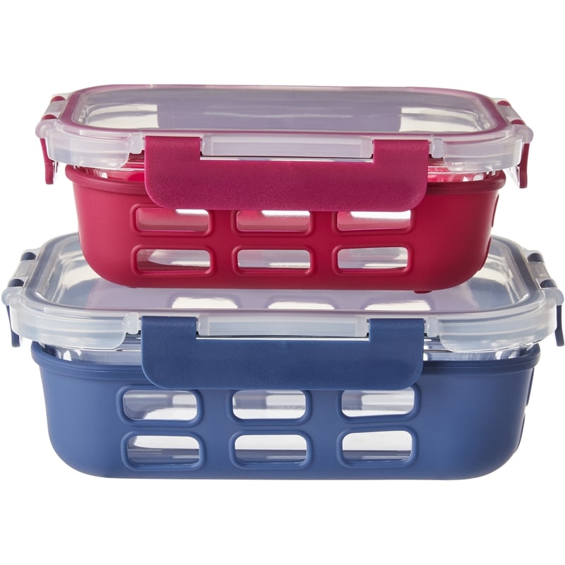 Glass & Silicone Container Set 