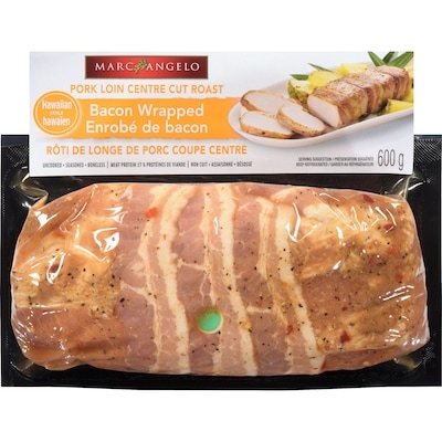 Marcangelo Hawaiian Style Bacon Wrapped Pork Loin Centre Cut Roast 600 g, $2.33/100g