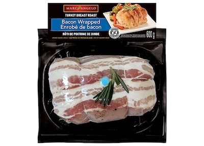 Marcangelo Turkey Breast Roast Wrap Bacon 600 g, $2.33/100g