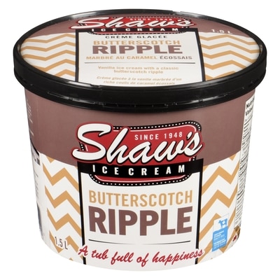 Shaw's Butterscotch Ripple 1.5 l, $0.63/100ml