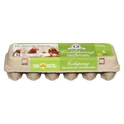 Coldspring Farm Eggs, Maritime Pride Free Range Size Large 12  12 ea, $0.68/1ea