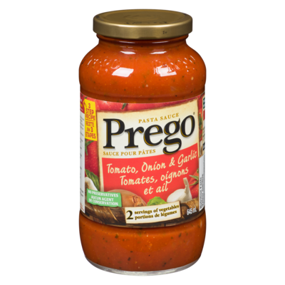 Prego PREGO TOMATES/OIGNONS/AIL 645 ml, 0,66 $/100ml