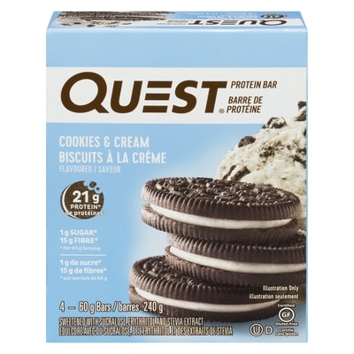 Questbar Biscuits À La Crème Saveur Barre De Protéine 240 g, 7,08 $/100g