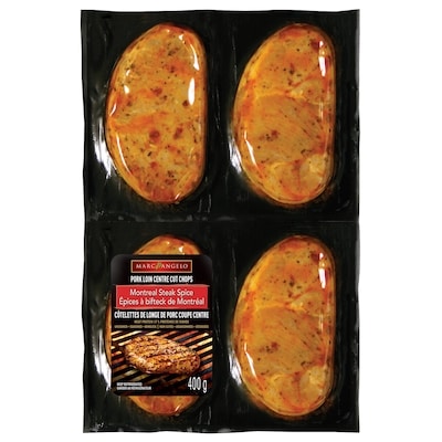 Marcangelo Montreal Steak Spice Pork Loin Centre Cut Chops 400 g, $1.87/100g