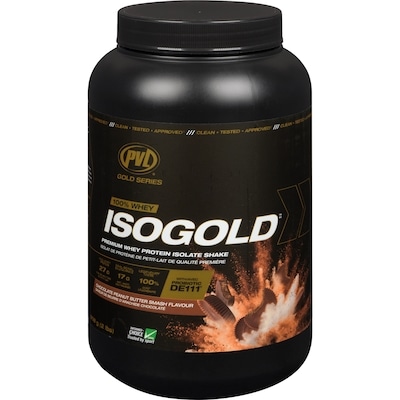 PVL Essentials Pvl Iso-Gold Premium Isolated Whey Protein - Chocolate Pb 908 g, $7.49/100g