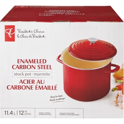 le Choix du Président MARMITE ACIER AU CARBONE ÉMAILLÉ 1 ea, 52,00 $/1ch