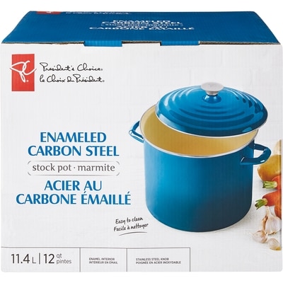 President's Choice Enameled Carbon Steel Stock Pot  1 ea, $25.00/1ea