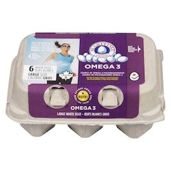 Nutri-Egg Omega 3 Large White Eggs 6 ea, $0.58/1ea
