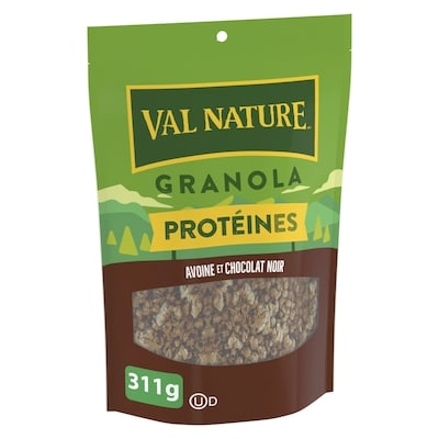 General Mills Granola Protéiné Avoine et Chocolat Noir, Collation et Céréale Saine 311.84 g, 2,08 $/100g