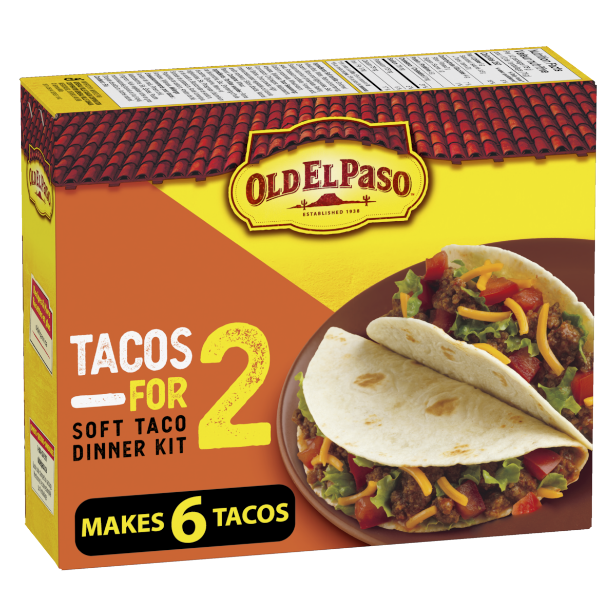 Old El Paso Taco Dinner Kit Tacos For Two Soft 155 g, $2.57/100g