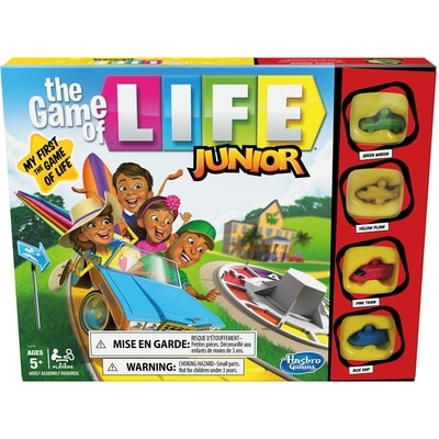 Jeu Hasbro Destins Le jeu de la vie Junior, jeu de plateau pour enfants, pour 2 à 4 joueurs, jeu de plateau familial pour enfants, cadeaux pour enfants 1 ea, 23,00 $/1ch