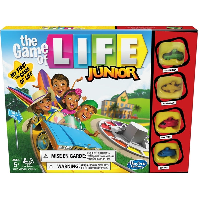 Hasbro Gaming The Game of Life Junior Board Game for Kids, For 2-4