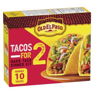 Old El Paso Tacos for 2 Hard Taco Dinner Kit  94 g, $4.78/100g